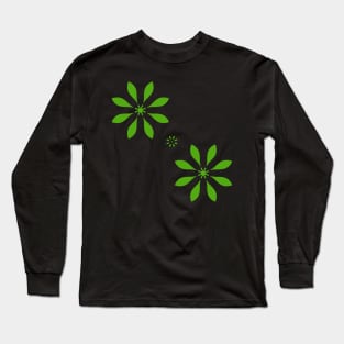 Green flower Long Sleeve T-Shirt